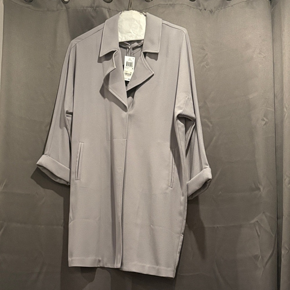 Grace Elements Women's Light Gray Trench jacket